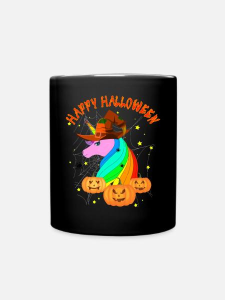 SORCIÈRE LICORNE D’HALLOWEEN - Mug uni - noir