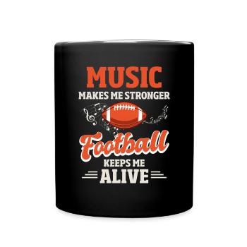 Sport Ballspiel Musikalischer Trainer Musiker - Tasse einfarbig - Schwarz - Vorne