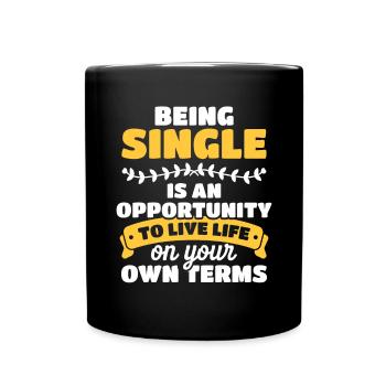 L’amour suce le cœur brisé - Mug uni - noir - Devant