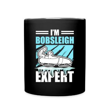 Bob Sledge Sledge Winter Sports Expert - Full Colour Mug - black - Front