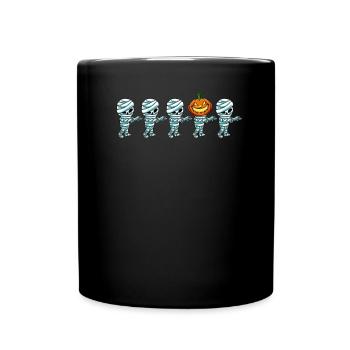 Mumien Anders Kürbis - Tasse einfarbig - Schwarz - Vorne
