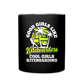 Kiteboarder Kiteboard - Tasse einfarbig - Schwarz - Vorne