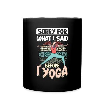 Méditation Zen Mindfulness Spirituelle Yogi - Mug uni - noir - Devant