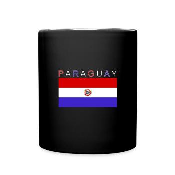 Paraguay Flagge - Tasse einfarbig - Schwarz - Vorne