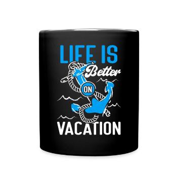 Croisière Croisière Vacances Mer - Mug uni - noir - Devant
