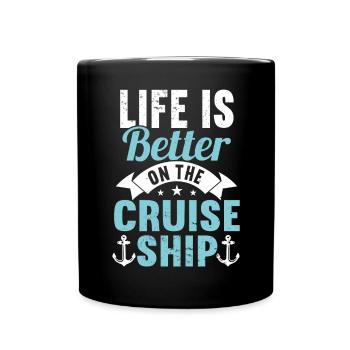 Croisière Croisière Vacances Mer - Mug uni - noir - Devant
