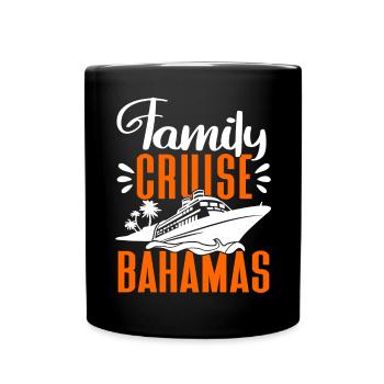 Kreuzfahrt Kreuzfahrtschiff Urlaub Meer - Tasse einfarbig - Schwarz - Vorne