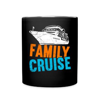 Kreuzfahrt Kreuzfahrtschiff Urlaub Meer - Tasse einfarbig - Schwarz - Vorne