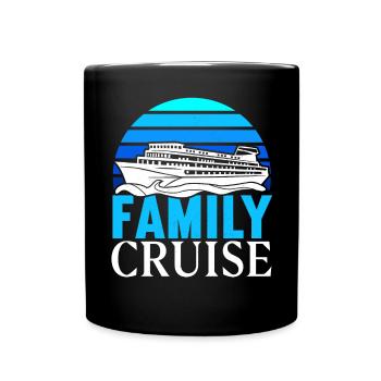 Kreuzfahrt Kreuzfahrtschiff Urlaub Meer - Tasse einfarbig - Schwarz - Vorne