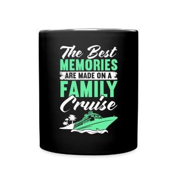 Kreuzfahrt Kreuzfahrtschiff Urlaub Meer - Tasse einfarbig - Schwarz - Vorne