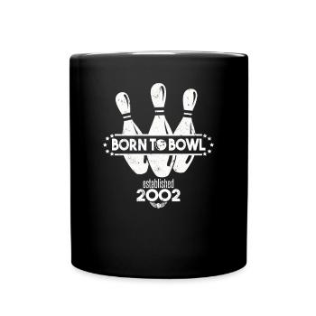 Born to Bowl Birthday 2002 Bowling Shirt - Full Colour Mug - black - Front