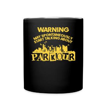 Parkour Free Running Traceur - Full Colour Mug - black - Front
