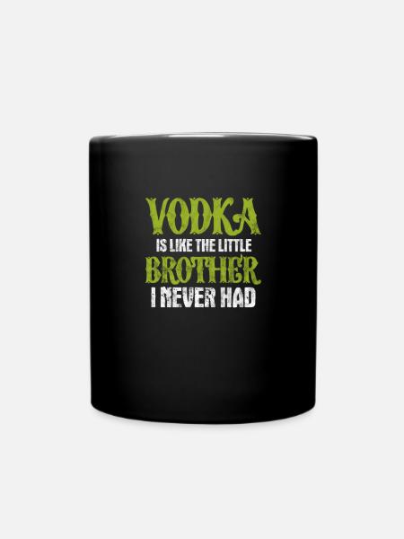 Bruder - Tasse einfarbig - Schwarz