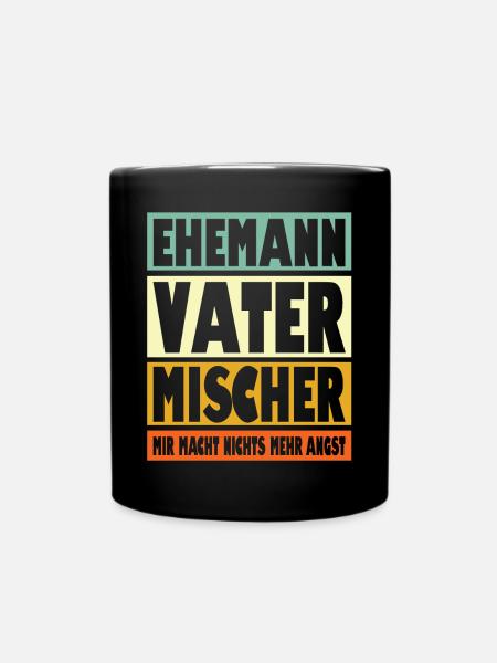 Mischer Vater Ehemann Held - Tasse einfarbig - Schwarz