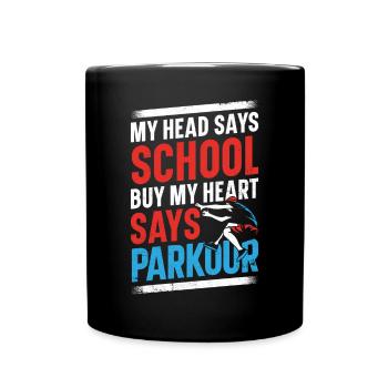Parkour Free Running Traceur - Mug uni - noir - Devant