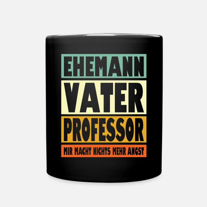 Professor Vater Ehemann Held - Tasse einfarbig - Schwarz