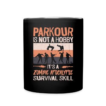 Parkour Free Running Traceur - Mug uni - noir - Devant