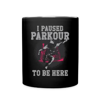 Parkour Free Running Traceur - Full Colour Mug - black - Front