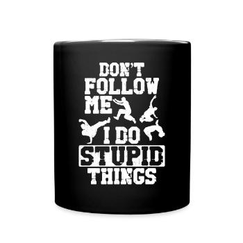 Parkour Free Running Traceur - Full Colour Mug - black - Front