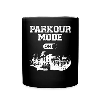 Parkour Free Running Traceur - Full Colour Mug - black - Front