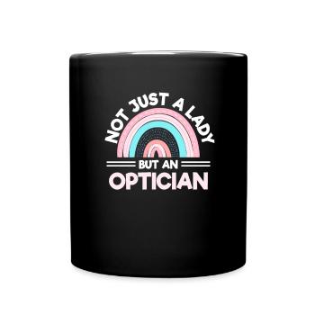 Augenarzt Optometrist - Tasse einfarbig - Schwarz - Vorne