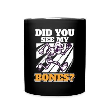 squelette crâne gothique Halloween horreur - Mug uni - noir - Devant