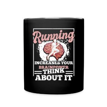 Marathon Running Equipment Ultramarathon Players - Full Colour Mug - black - Front