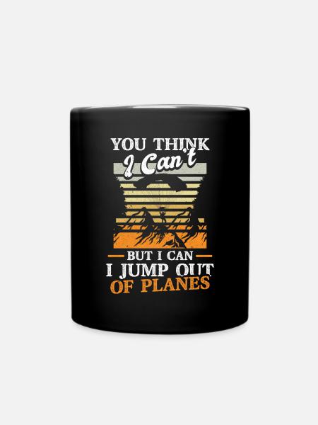 Parachutisme Sauter des avions - Mug uni - noir
