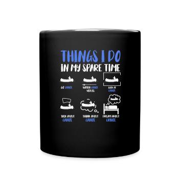 In my spare time sports canoe lovers - Full Colour Mug - black - Front