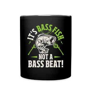 Pêche à l’achigan à petite bouche Mouche attachant Pêcheur - Mug uni - noir - Devant