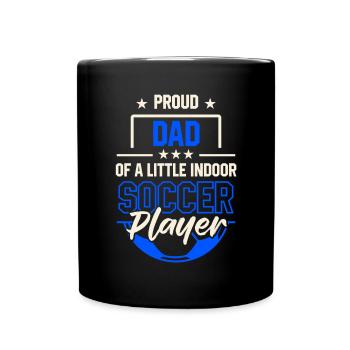 Indoor Football Father Game - Full Colour Mug - black - Front