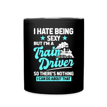 Operator Rail Trainspotting Drivers - Full Colour Mug - black - Front