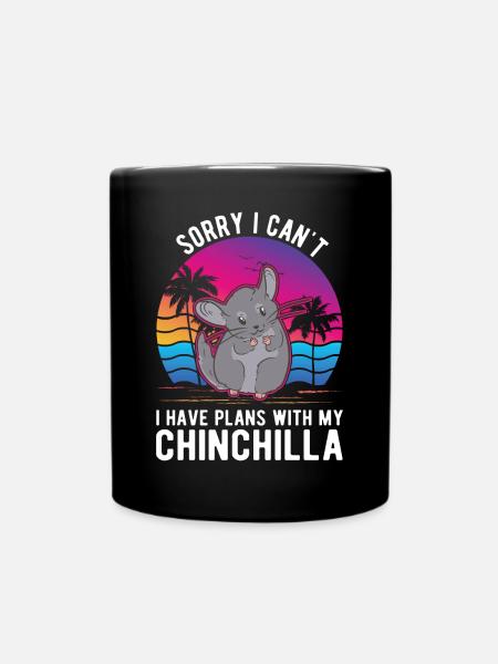 Chinchilla lovers - Full Colour Mug - black