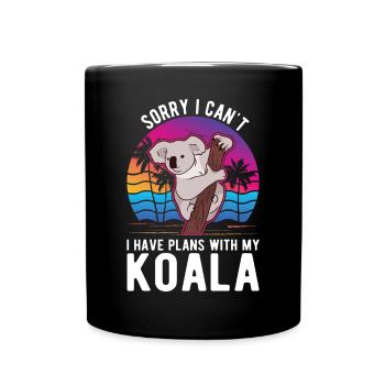 Koala Koala Bear Amoureux - Mug uni - noir - Devant
