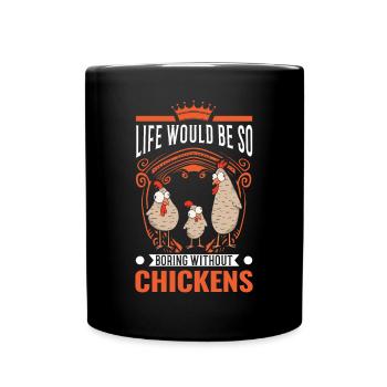 Poulet Élevage de poulet Éleveur de poulet - Mug uni - noir - Devant