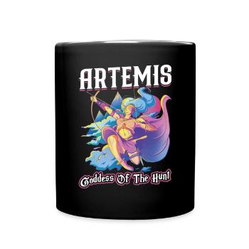 Artémis - Déesse de la chasse - Mug uni - noir - Devant