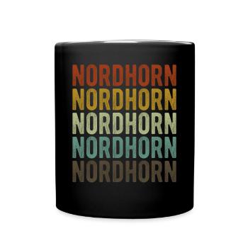 Nordhorn Stadt Retro Vintage - Full Colour Mug - black - Front
