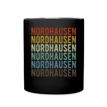 Nordhausen Stadt Retro Vintage - Tasse einfarbig - Schwarz - Vorne