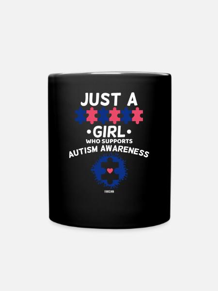 Autismus Mädchen Asperger Syndrom - Tasse einfarbig - Schwarz