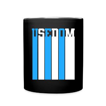Ostsee Usedom - Tasse einfarbig - Schwarz - Vorne