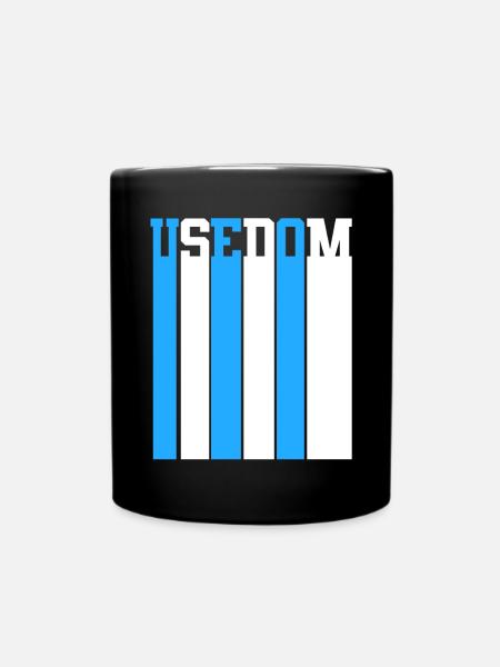 Ostsee Usedom - Tasse einfarbig - Schwarz