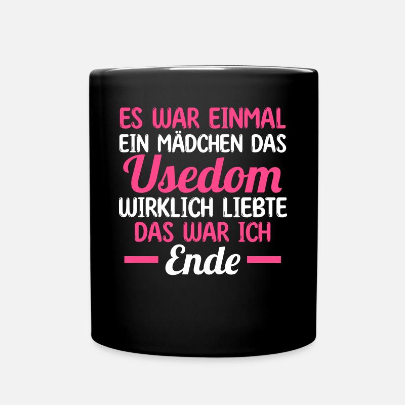 Ostsee Usedom - Tasse einfarbig - Schwarz
