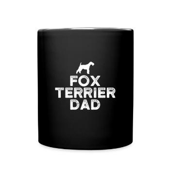 Fox Terrier Papa - Mug uni - noir - Devant
