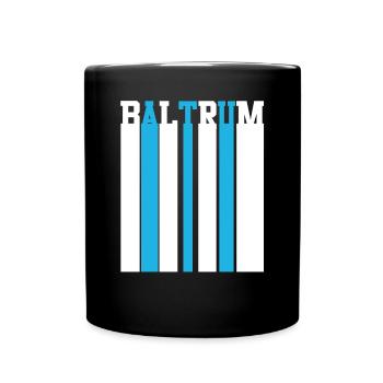 Nordsee Baltrum - Tasse einfarbig - Schwarz - Vorne