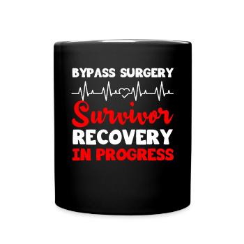 Open Heart Surgery Gift - Full Colour Mug - black - Front