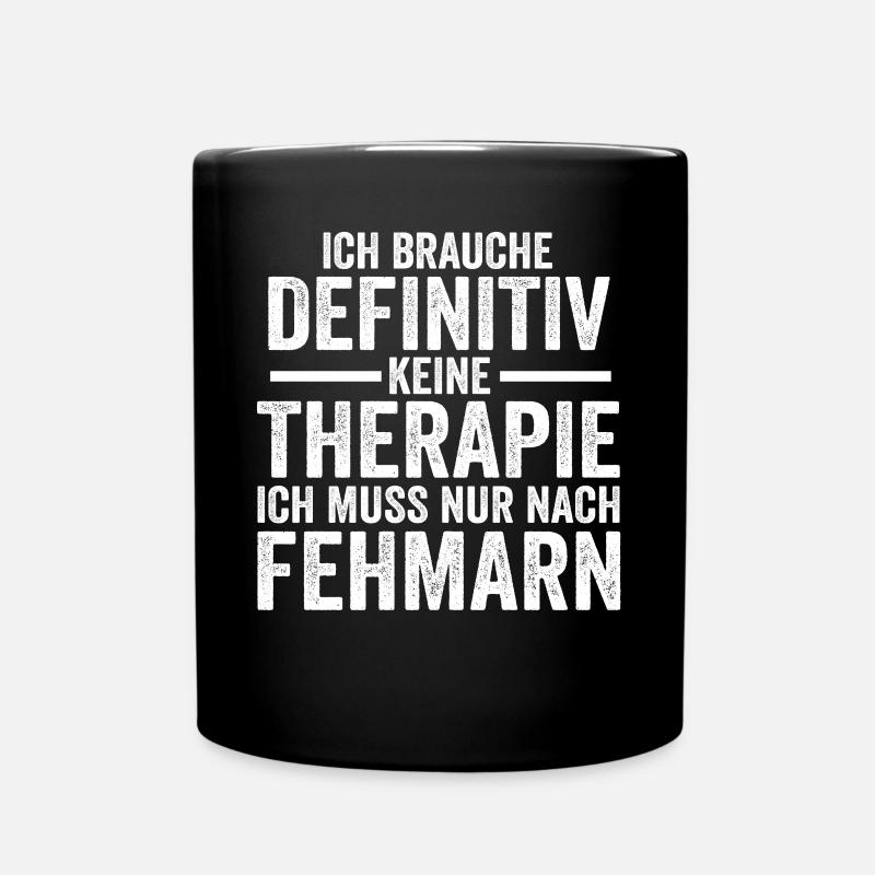 Ostsee Fehmarn - Tasse einfarbig - Schwarz