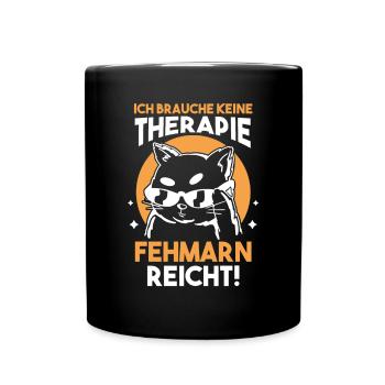 Ostsee Fehmarn - Tasse einfarbig - Schwarz - Vorne