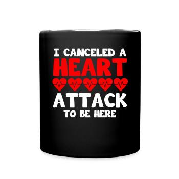 Open Heart Surgery Gift - Full Colour Mug - black - Front