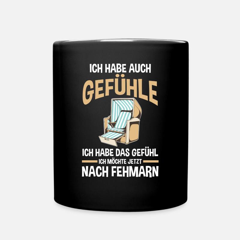 Ostsee Fehmarn - Tasse einfarbig - Schwarz