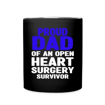 Open Heart Surgery Gift - Full Colour Mug - black - Front